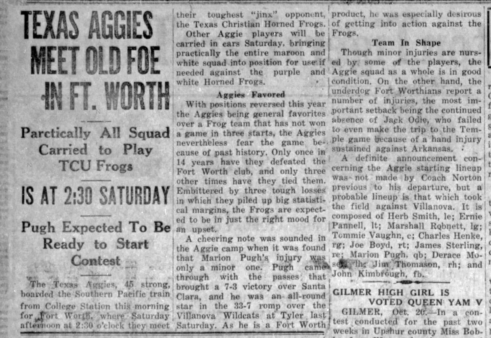 The Eagle Archives: October 20, 1939